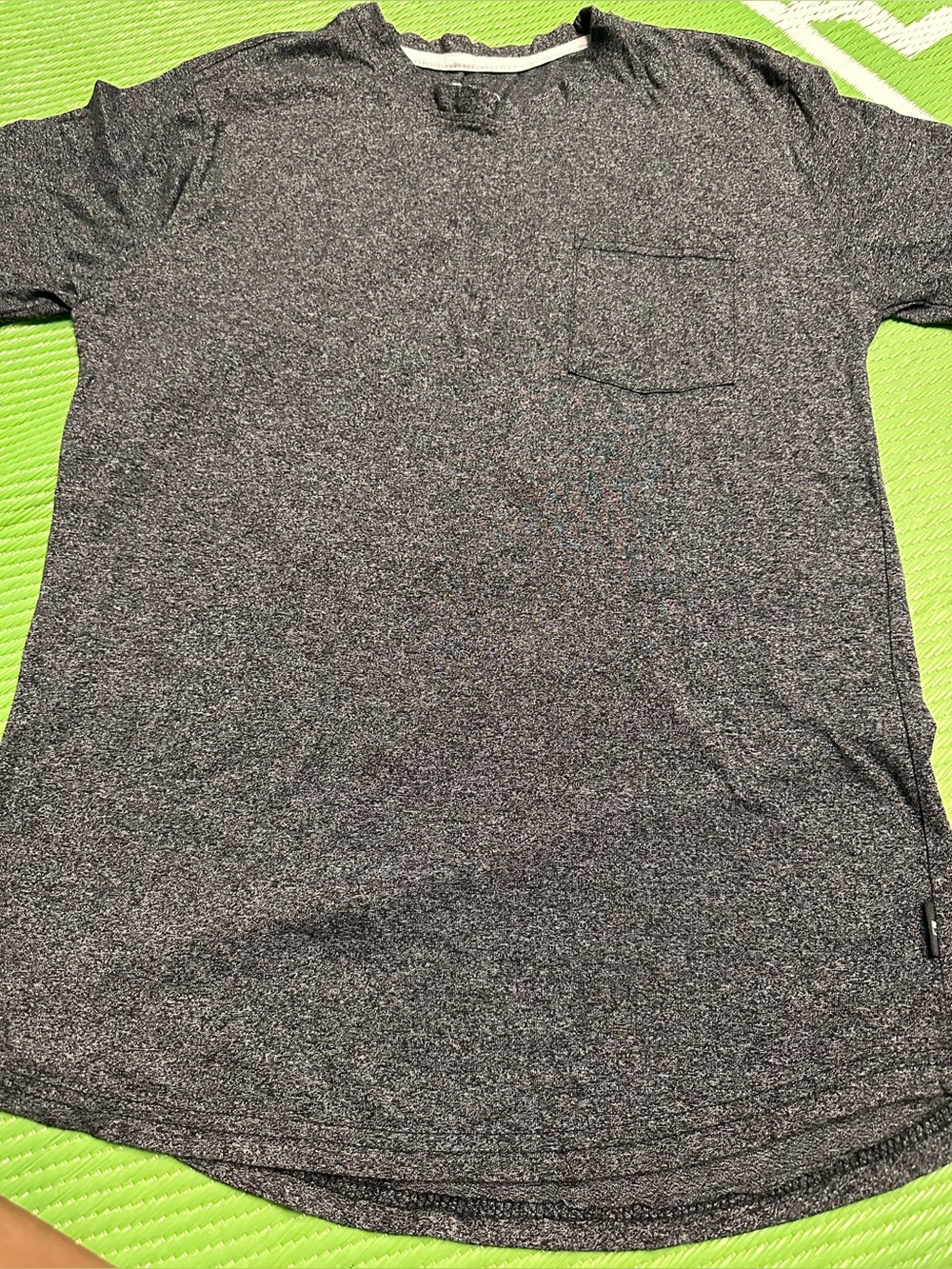 Men's Dark Gray Heather Short Sleeve Pocket Tee